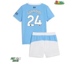 Manchester City Josko Gvardiol #24 Hemmaställ Barn 2025-26 Kortärmad (+ Korta byxor) Manchester City Josko Gvardiol #24 Hemmaställ Barn 2025-26 Kortärmad (+ Korta byxor)